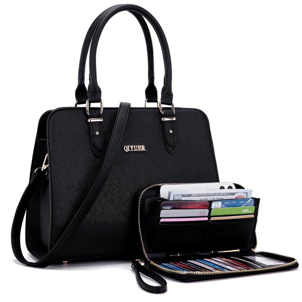 1919 Purse Purses And Handbags Satchel Wallet Sets Work Tote Bags Black